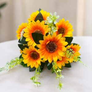 Handmade Artificial Sun Rose Bunch for Home, Wedding & Event Décor