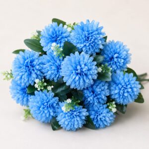 Handmade Artificial New chota genda 12 Patti Rose Bunch | Available in 10 Colors | Home, Wedding & Event Décor