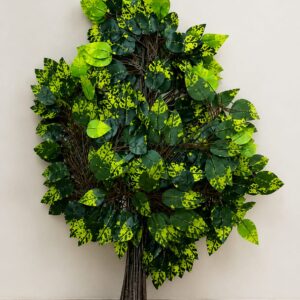 Handmade Artificial Dark Green shade Leaf Plant – Decorative Foliage Spray | Available in 3 Colors | Home, Wedding & Event Décor