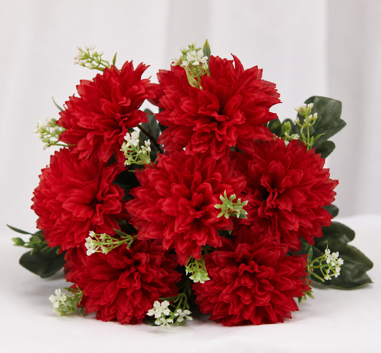 Handmade Artificial Large Genda 8 Patti Rose Bunch | Available in 13 Colors
